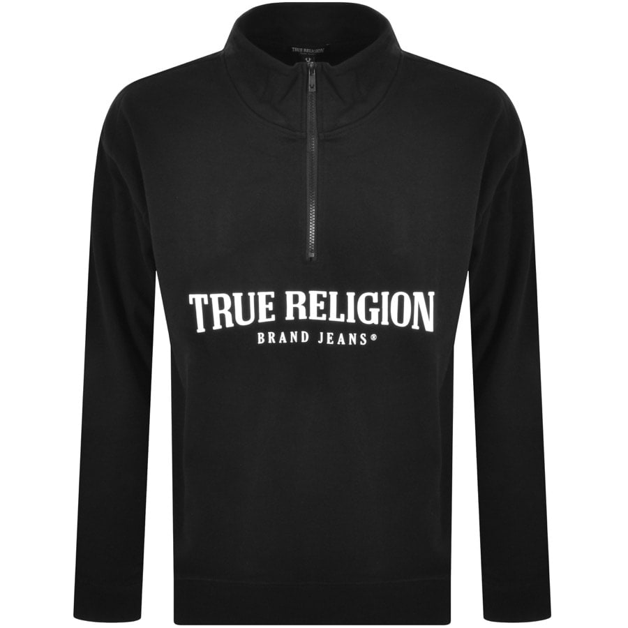 True Religion Relaxed Sweatshirt Black | Mainline Menswear us